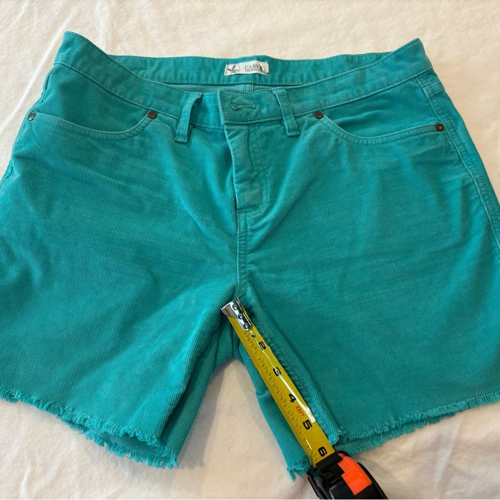 Turquoise Carve Designs Oahu 6” corduroy shorts